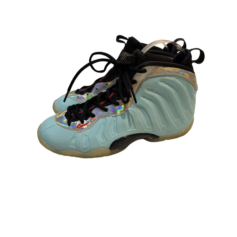 Nike‎ Air Foamposite One Ice Blue Metallic Holographic Basketball Shoes